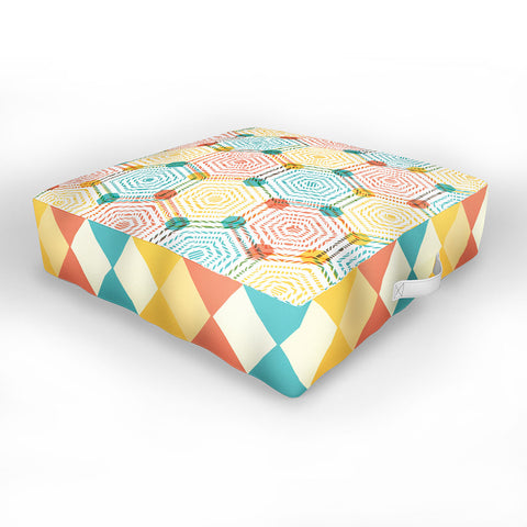 Sam Osborne Hexagon Weave Outdoor Floor Cushion
