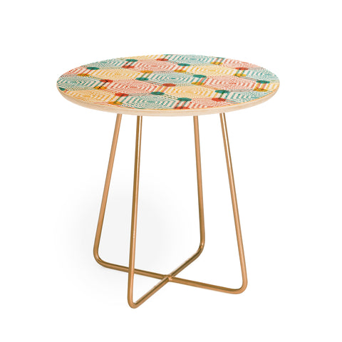 Sam Osborne Hexagon Weave Round Side Table