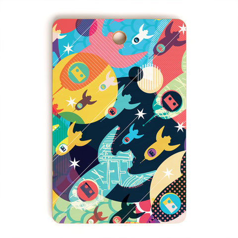 Sam Osborne Invasion Fleet Cutting Board Rectangle