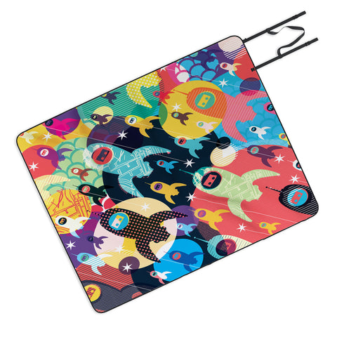 Sam Osborne Invasion Fleet Picnic Blanket