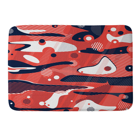 Sam Osborne Moonscape Rust Memory Foam Bath Mat