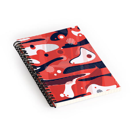 Sam Osborne Moonscape Rust Spiral Notebook