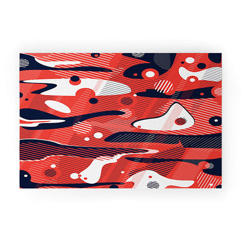 Sam Osborne Moonscape Rust Welcome Mat