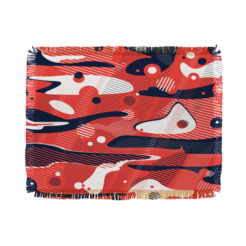 Sam Osborne Moonscape Rust Throw Blanket