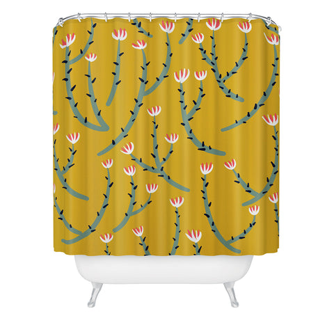 Sam Osborne Sandy Blooms Shower Curtain
