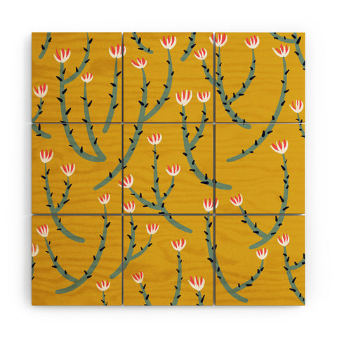 Sam Osborne Sandy Blooms Wood Wall Mural