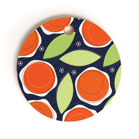 Sam Osborne Simple Blooms Cutting Board Round