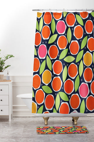 Sam Osborne Simple Blooms Shower Curtain And Mat