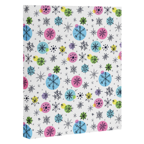 Sam Osborne Snowflake Doodles Art Canvas