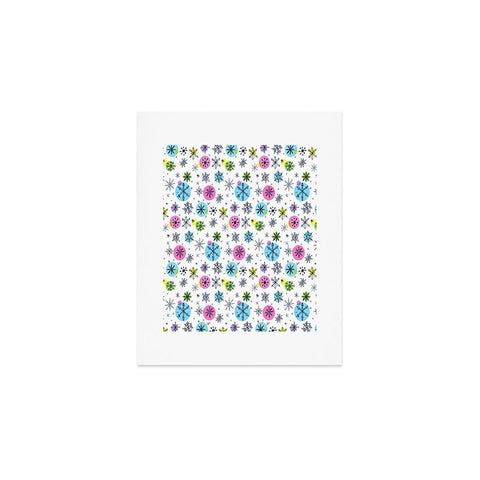 Sam Osborne Snowflake Doodles Art Print
