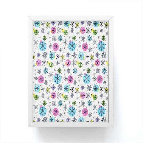 Sam Osborne Snowflake Doodles Framed Mini Art Print