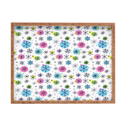 Sam Osborne Snowflake Doodles Rectangular Tray