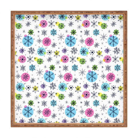 Sam Osborne Snowflake Doodles Square Tray