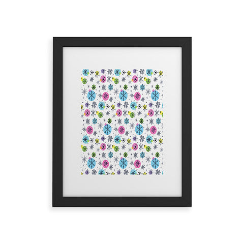 Sam Osborne Snowflake Doodles Framed Art Print
