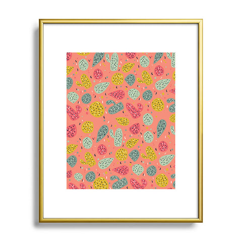 Sam Osborne Sunset Cactus Party Metal Framed Art Print