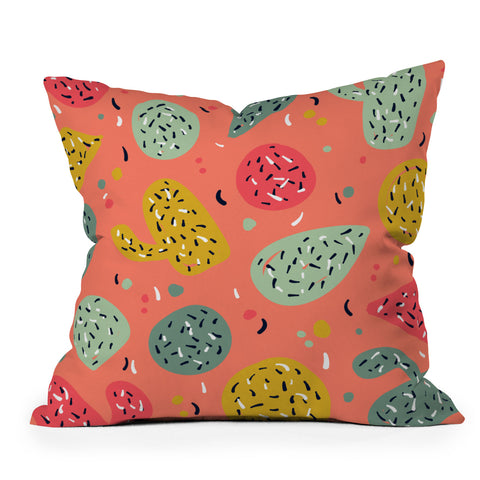 Sam Osborne Sunset Cactus Party Throw Pillow