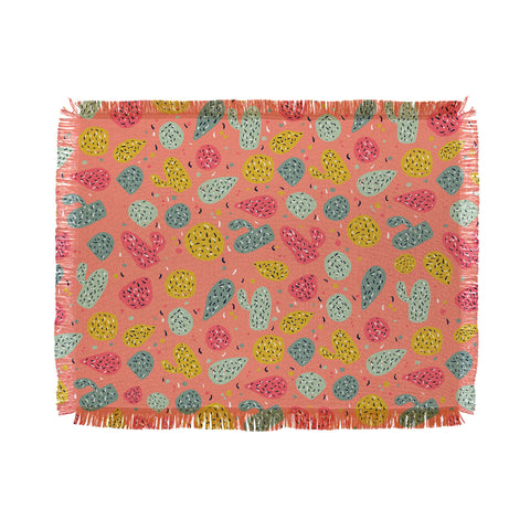Sam Osborne Sunset Cactus Party Throw Blanket