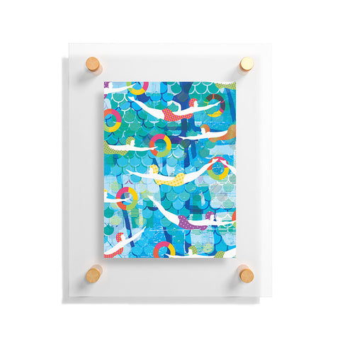 Sam Osborne Swimming Gala Floating Acrylic Print