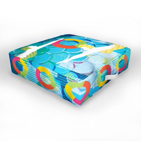 Sam Osborne Swimming Gala Outdoor Floor Cushion