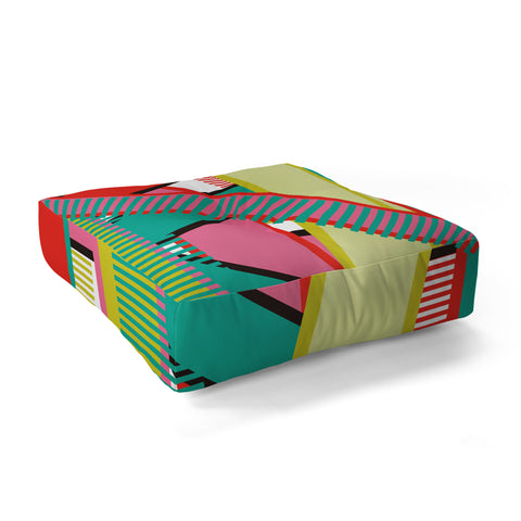 Sam Osborne Twisted Stripes Floor Pillow Square