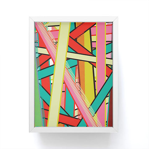 Sam Osborne Twisted Stripes Framed Mini Art Print