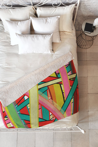 Sam Osborne Twisted Stripes Fleece Throw Blanket