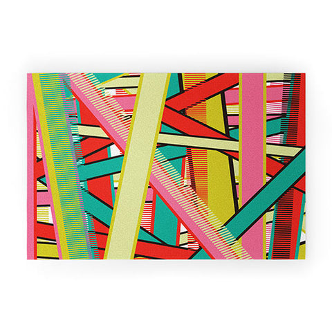 Sam Osborne Twisted Stripes Welcome Mat