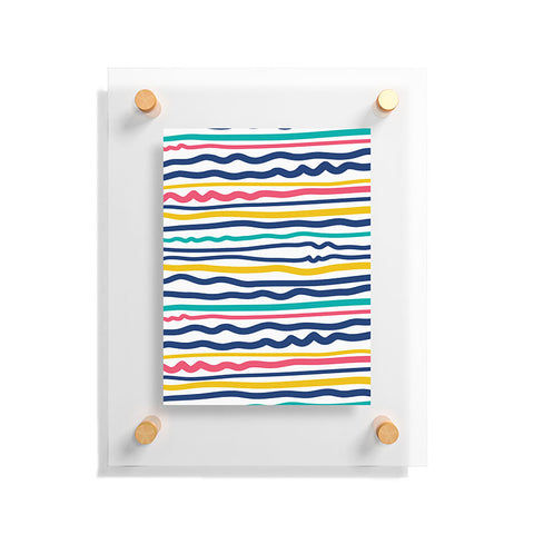 Sam Osborne Wiggle Stripes Floating Acrylic Print