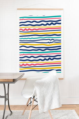 Sam Osborne Wiggle Stripes Art Print And Hanger
