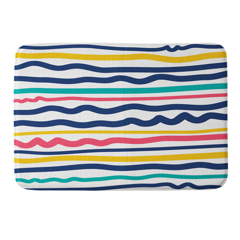 Sam Osborne Wiggle Stripes Memory Foam Bath Mat