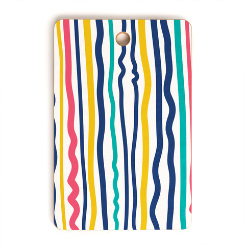 Sam Osborne Wiggle Stripes Cutting Board Rectangle