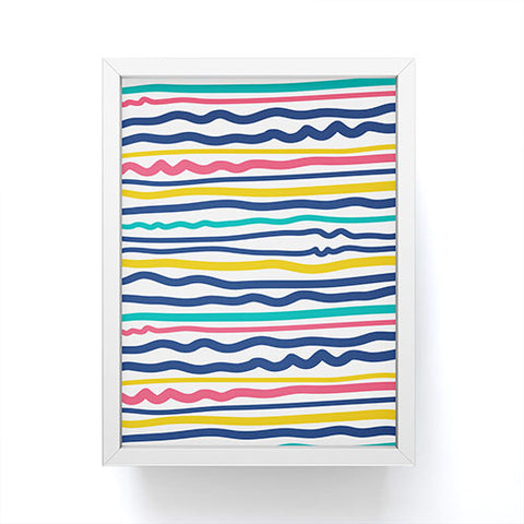 Sam Osborne Wiggle Stripes Framed Mini Art Print