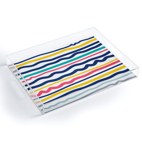 Sam Osborne Wiggle Stripes Acrylic Tray