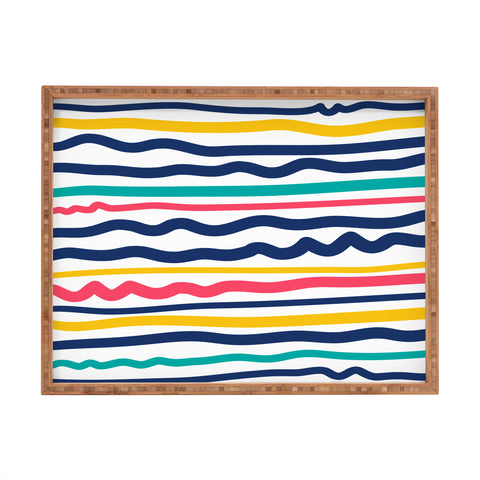 Sam Osborne Wiggle Stripes Rectangular Tray