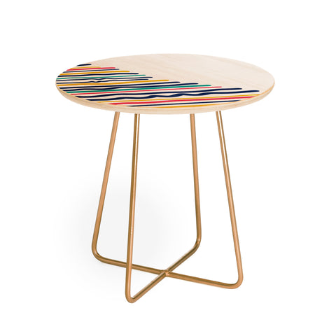 Sam Osborne Wiggle Stripes Round Side Table