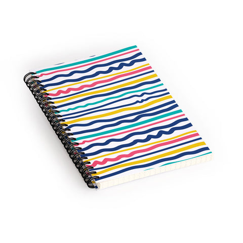 Sam Osborne Wiggle Stripes Spiral Notebook