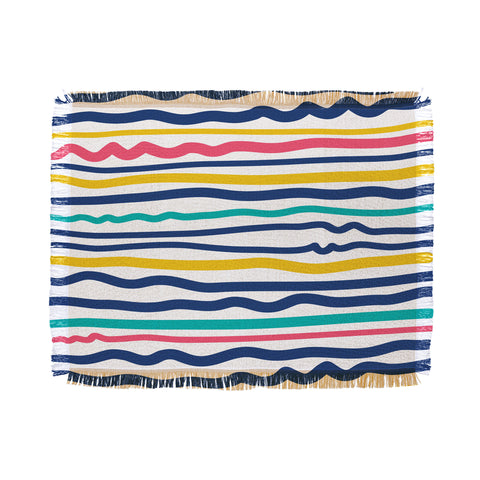 Sam Osborne Wiggle Stripes Throw Blanket
