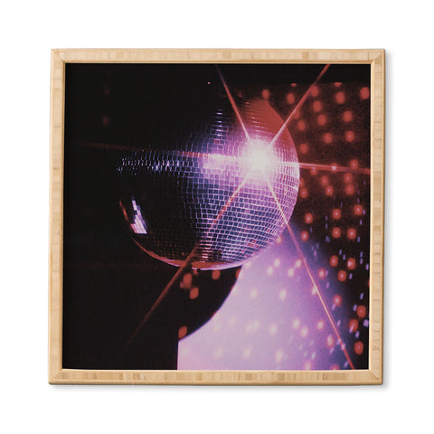 Samantha Hearn Disco Ball Neon Framed Wall Art