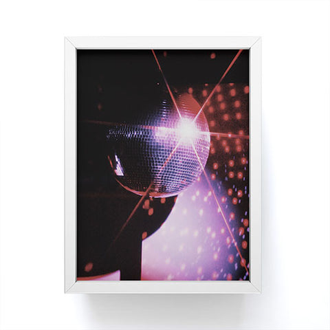Samantha Hearn Disco Ball Neon Framed Mini Art Print