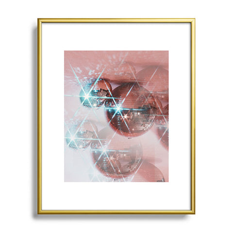 Samantha Hearn Disco Ball Prism Metal Framed Art Print