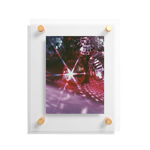 Samantha Hearn Glowing Disco Balls Floating Acrylic Print