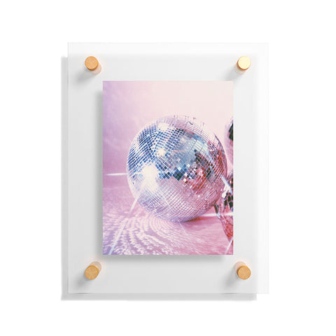 Samantha Hearn Pink Disco Ball Floating Acrylic Print