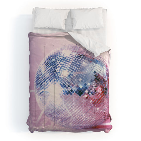 Samantha Hearn Pink Disco Ball Comforter