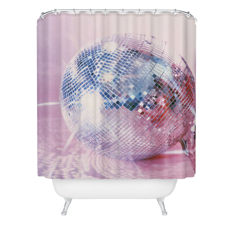 Samantha Hearn Pink Disco Ball Shower Curtain