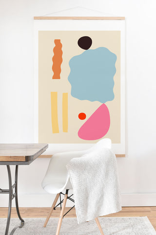 sandrapoliakov ABSTRACT PORTRAIT OF ALYONA Art Print And Hanger