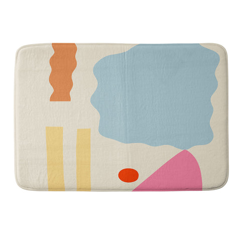 sandrapoliakov ABSTRACT PORTRAIT OF ALYONA Memory Foam Bath Mat