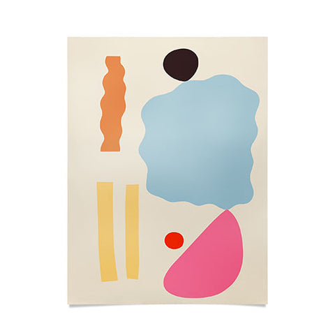 sandrapoliakov ABSTRACT PORTRAIT OF ALYONA Poster