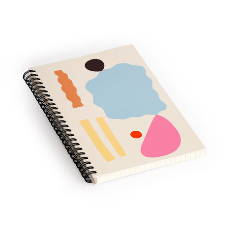 sandrapoliakov ABSTRACT PORTRAIT OF ALYONA Spiral Notebook