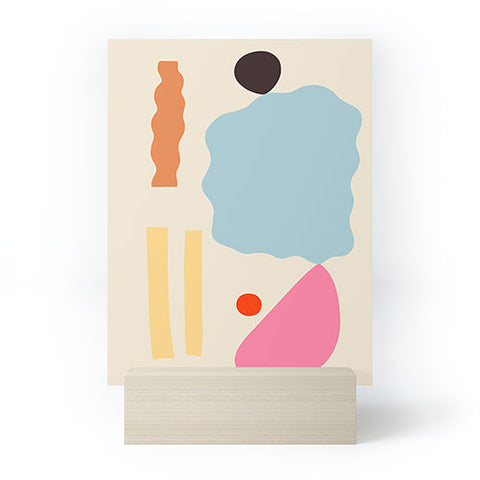 sandrapoliakov ABSTRACT PORTRAIT OF ALYONA Mini Art Print