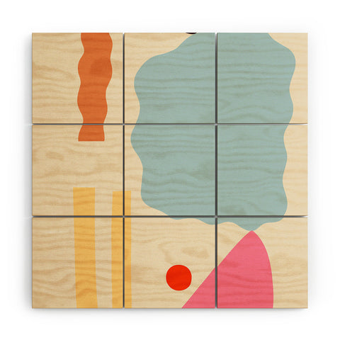 sandrapoliakov ABSTRACT PORTRAIT OF ALYONA Wood Wall Mural